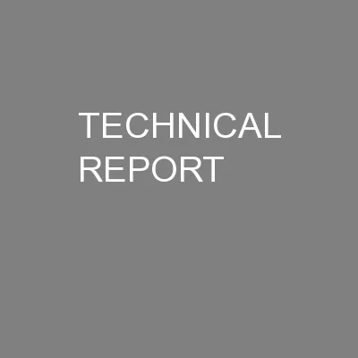 TECHNICAL REPORT
