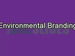 Environmental Branding