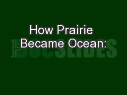 How Prairie Became Ocean: