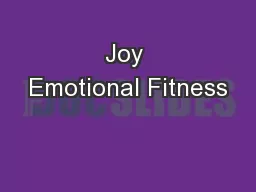 Joy Emotional Fitness