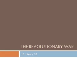 The Revolutionary war