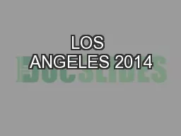 LOS ANGELES 2014