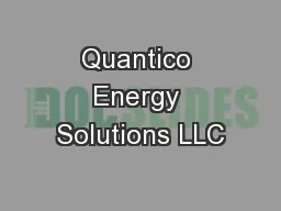 Quantico Energy Solutions LLC