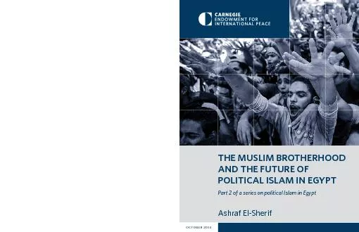 THE MUSLIM BROTHERHOOD POLITICAL ISLAM IN EGYPTPart  of a series on po