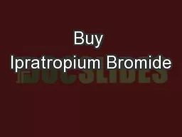Buy Ipratropium Bromide