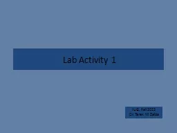 Lab Activity 1