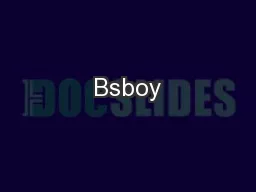 Bsboy