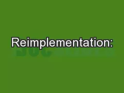 Reimplementation: