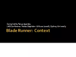 Blade Runner: Context