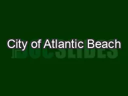 City of Atlantic Beach
