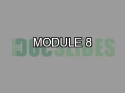 MODULE 8