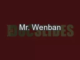 Mr. Wenban