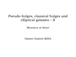 Pseudo-bulges, classical bulges and