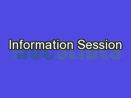Information Session