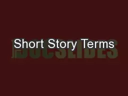 Short Story Terms
