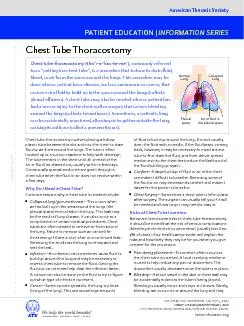 Why Do I Need a Chest Tube?