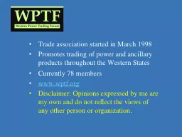 Trade association started in March 1998