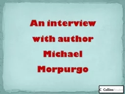 An interview with author Michael