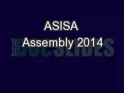 ASISA Assembly 2014
