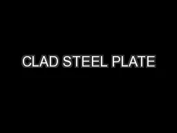 CLAD STEEL PLATE