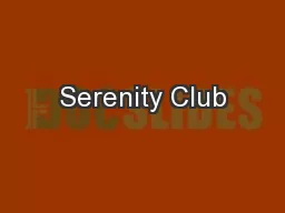 Serenity Club