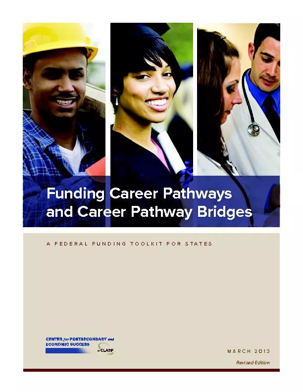 Appendix: Federal Funding  for Support Services56UNDING CAREER PATWAND