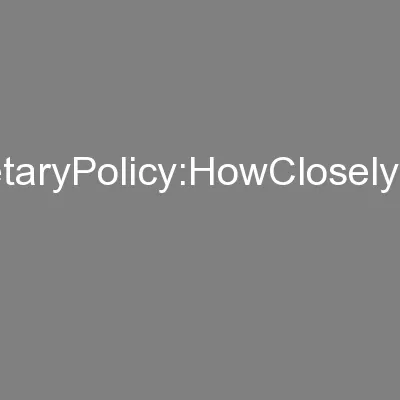 FinancialStabilityandMonetaryPolicy:HowCloselyInterlinked?FrankSmetsEu