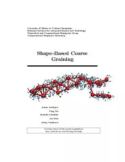CONTENTS2Contents1Coarse-graininganatomicstructure81.1Coarse-grainingo
