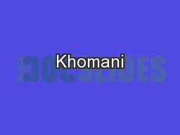 Khomani