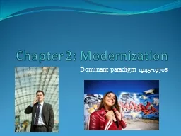 Chapter 2: Modernization