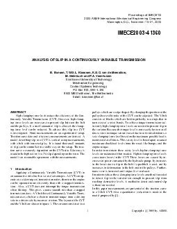 August    Proceedings of IMECE  ASME International Mechanical Engineering Congress and