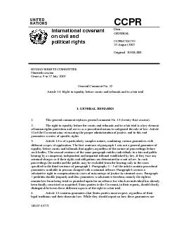 UNITED NATIONSInternational covenant on civil and political rightsDist