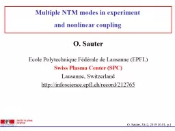 Multiple NTM modes in experiment