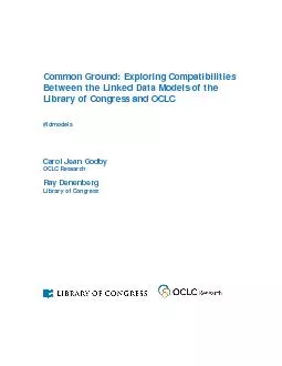 Between the Linked Data Models of the Library of Congress and OCLC #ld