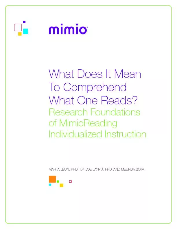 To Comprehend Research Foundations Individualized Instruction RTN, PHD