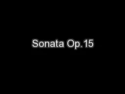 Sonata Op.15