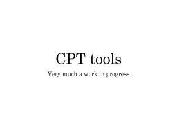 CPT tools