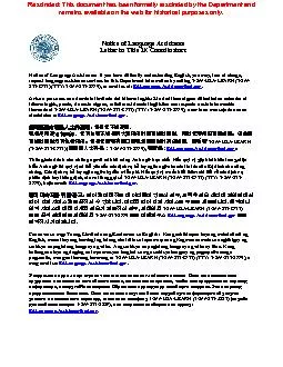 Notice of Language Assistanceo Title IX Coordinators