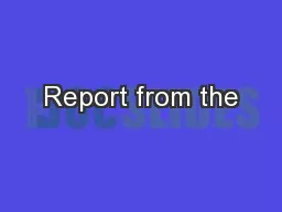 Report from the