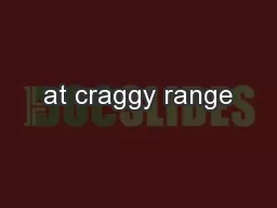 at craggy range