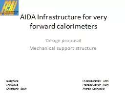 AIDA Infrastructure for very forward calorimeters
