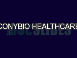 CONYBIO HEALTHCARE