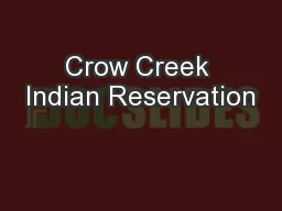 Crow Creek Indian Reservation