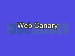 Web Canary