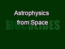 Astrophysics from Space