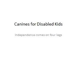 Canines for Disabled Kids