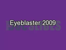 Eyeblaster 2009