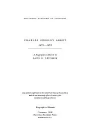 CHARLES GREELEY ABBOT GREELEY ABBOTSmithsonian Astrophysical Observato
