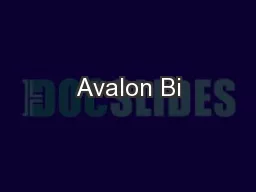 Avalon Bi