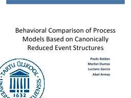 Behavioral Comparison of Process Models Based on Canonicall
